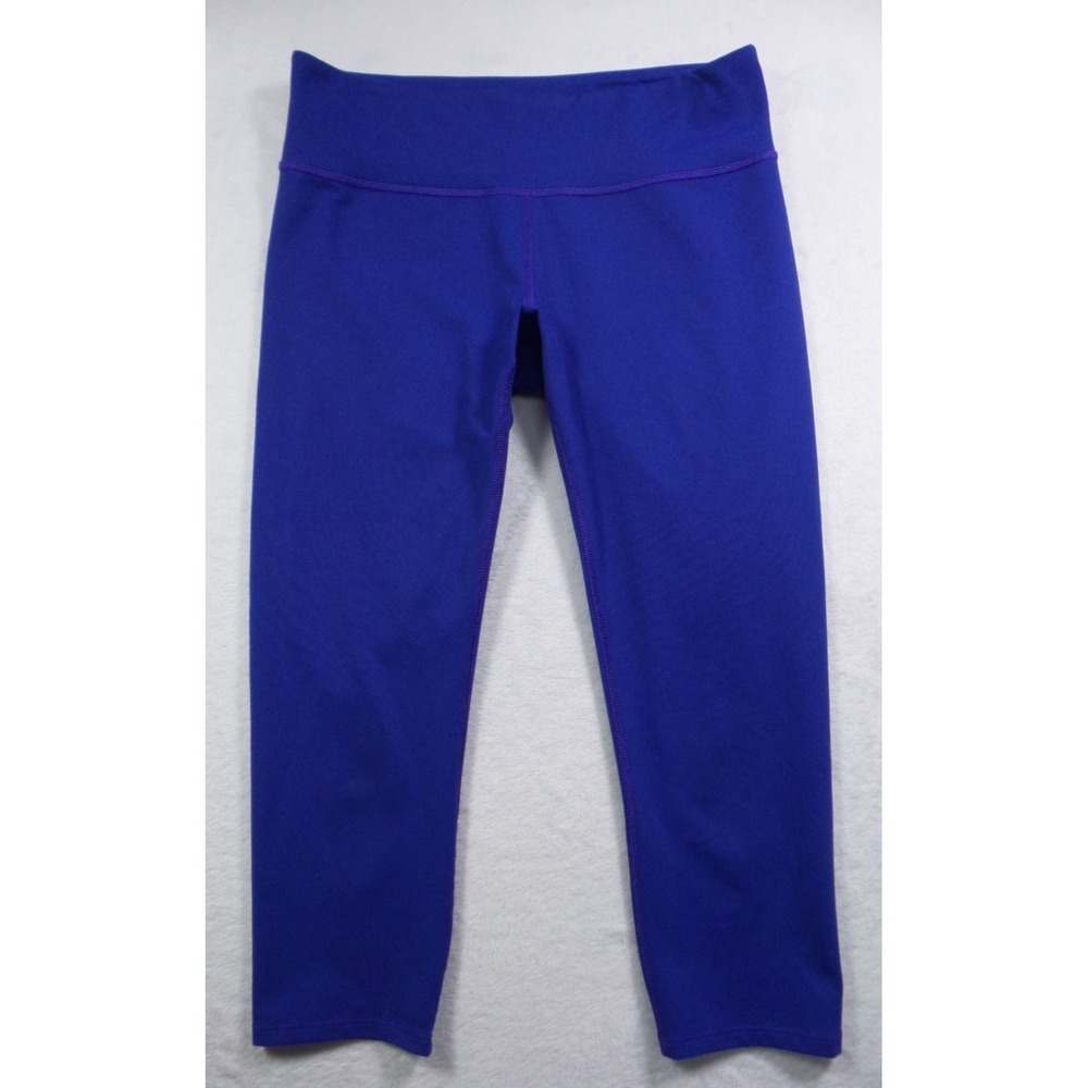 REI Co-Op Leggigns Womens Size Medium Purple Cropped Stretch Mid Rise Athleisure